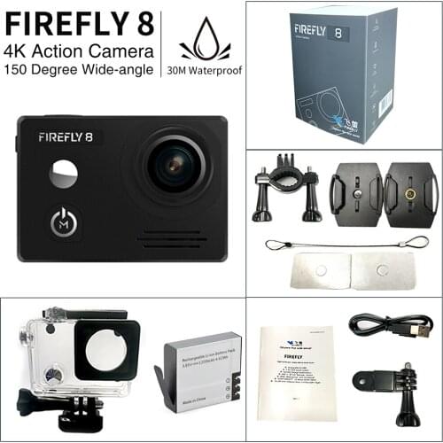 Hawkeye Firefly 8 WIFI FPV 4K Action Camera 150 Degree Wide-angle Sports Camera 30m Waterproof Anti-shake Recording