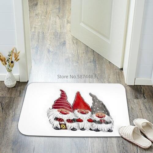 GentleNon-slip Floor Mat Christmas Series For Kitchen Bathroom Doormats Mat Memory Foam Rug Soft Floor Carpet