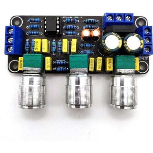 HIFI NE5532 Tone Treble Bass Preamplifier Board Audio Amprifier Equalizer Preamp Tone Control Pre Amplifier