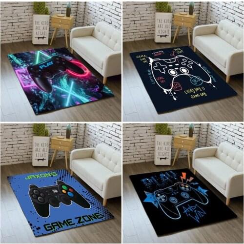 Game Console Rug Fashion Trend Video Game Living Room Area Play Carpet Pad Children Bedroom Game Theme Cartoon Carpet
