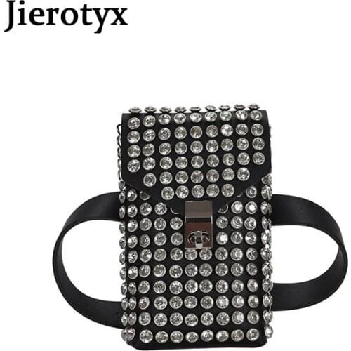 JIEROTYX Luxury Minaudiere Bags Women Crossbody Bag 2020 Female Shoulder Bag Sliver Rivet Rhinestone Fashion Bag Ladies Handbag