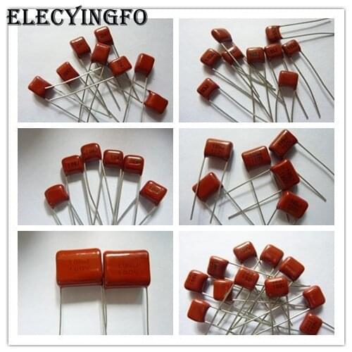 10pcs CBB capacitor 103 223 473 563 104 224 334 474 105 225 475 106 100V Metallized Polypropylene Film Capacitor