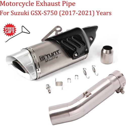 Motorcycle YOSHIMURA Exhaust Modified DB Killer 51mm Muffler Escape motocross Middle Link Pipe For GSXS750 GSX-S750 2017-2021