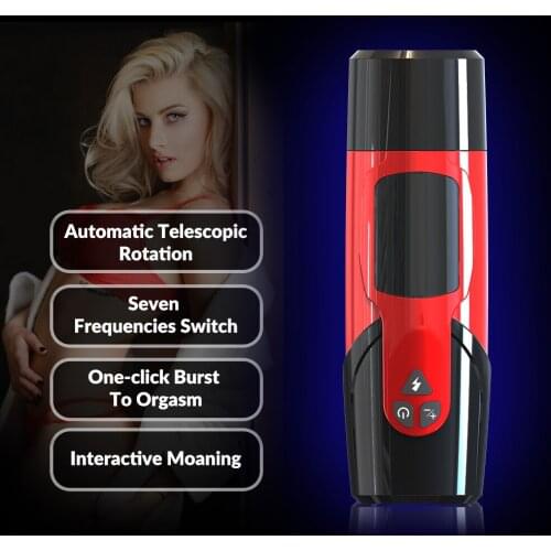 Male Masturbation Cup with 7*3 Adjustable Modes Automatic Telescopic Rotation Masturbator Sex toys for men masturbating