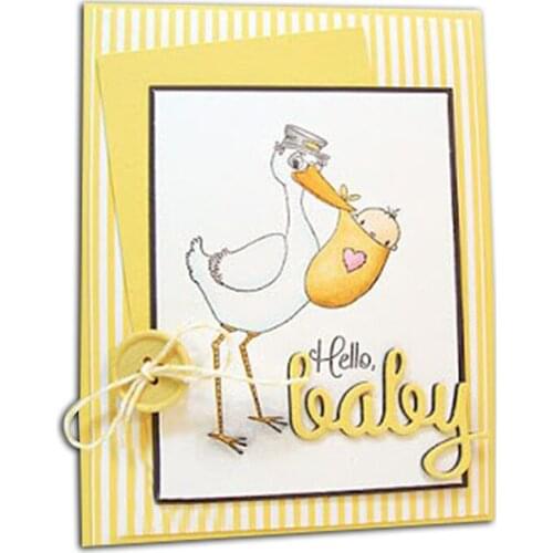 Baby Pin Set Metal Die Cuts Cutting Dies Words For DIY Scrapbooking Embossing Paper Cards Decorative Crafts New 2018 Diecut