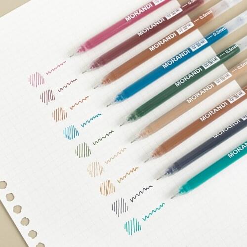 Multicolor Color Pen Set Morandi Colour Cute Gift Student School Supplies Marker Stationery Back To School