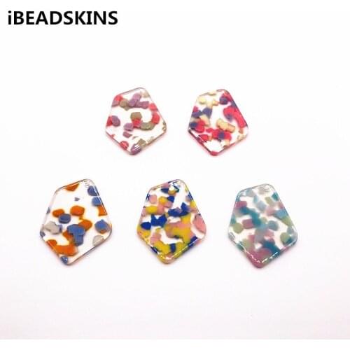 New arrival! 37x29mm 50pcs/lot acetic acid irregular-shape charms for earrings accessories/Earring parts Jewelry Findings making