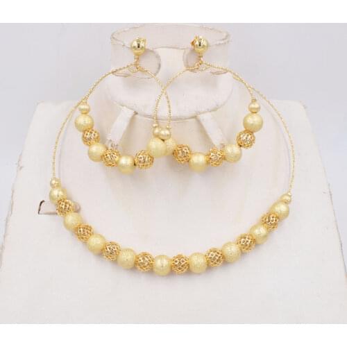 NEW Fashion jewelry set African Dubai gold-color African bead jewelry wedding jewelry set african beads jewelry High gradsets