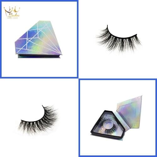 CROWN LASHES 3d mink eyelashes customize lash box mink eyelashes wholesale dramatic eyelashes