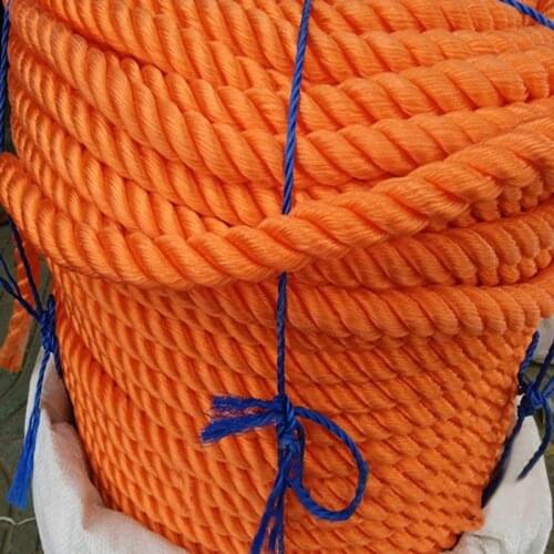 10/13/16/18/20/22 mm Diameter Orange Nylon Rope Truck Bundling Rope Marine Rope Warning Rope