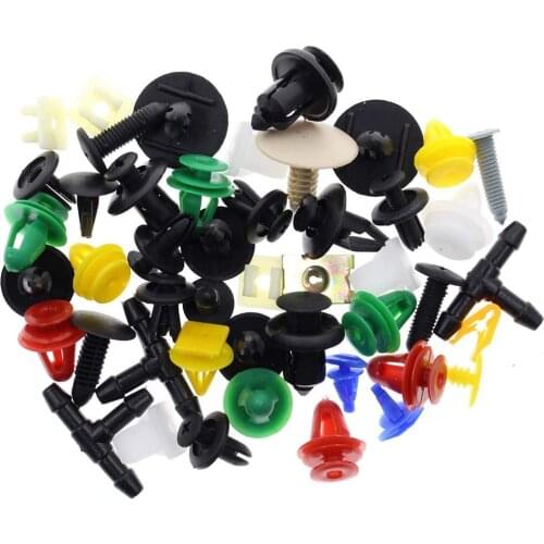 Mixed Auto Bumper Fastener Vehicle Clips Retainer Fastener Rivet Door Panel Fender Liner Universal Fit For Toyota Honda