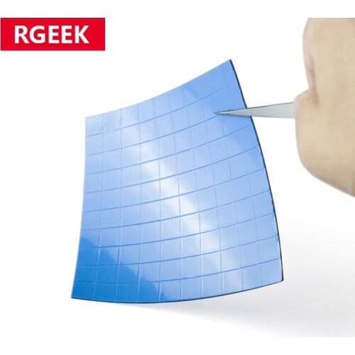 High quality 6.0 W/mK 10mm*10mm*1mm 100 pcs Thermal Pad GPU CPU Heatsink Cooling Conductive Silicone Pad