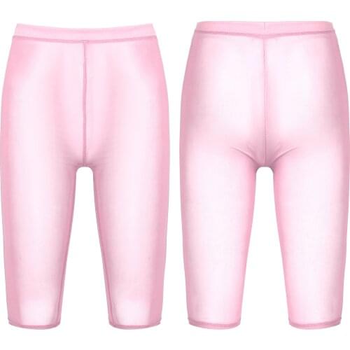 Women Sexy Gym Shorts See-through Mesh Shorts Ladies Solid Color Elastic Waistband Sheer Short Leggings for Workout Fitness