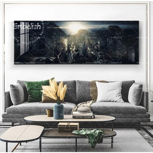 1 Pieces Christ Lord God Jesus Night Landscape HD Print On Canvas Paintings For Living Room Modern Home Decor Posters Artworks