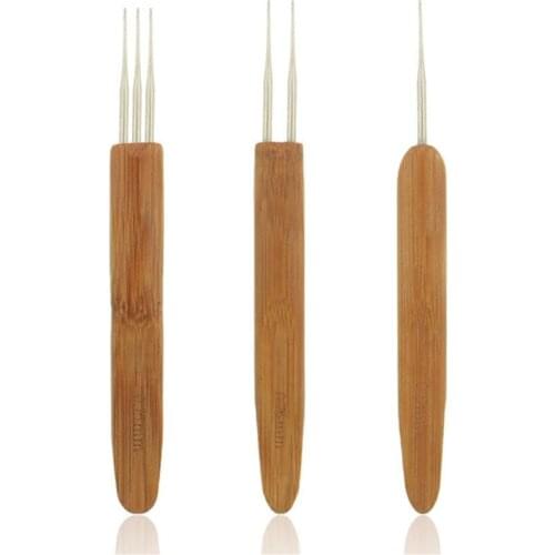 10set/lot 3pcs/Set Dreadlock Crochet Hook for Hair Needle Tool for Braid Craft Dread Locks Crochet Needles 0.5mm 0.75mm