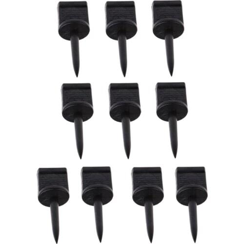 10 Pieces Archery Target Pins Nail Supplies Target Face Pins 5.5x1.9cm Black