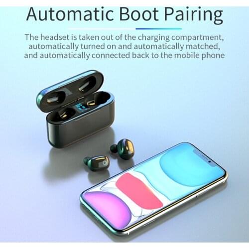 100pcs wholesale A25 TWS Earphones Bluetooth V5.0 Headphones HD Stereo Earbuds Sports Wireless Earphones with Dual Microphone