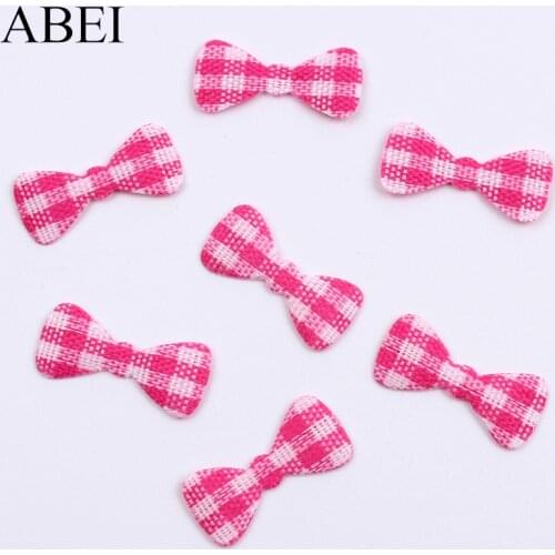 500pcs Cartoon Lovely Baby Clothing Shoes Bow Pads Accessory Mini Fabric Flower Bow Patch for Scrapbook Cards Decoration