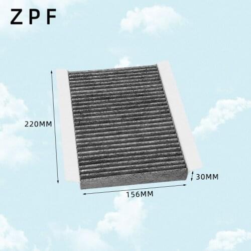 CUK22022 Factory Outlet OEM A22002900 Black Activated Carbon Car Cabin Air Filter for JEEP Compass Renegade 220*157*30mm