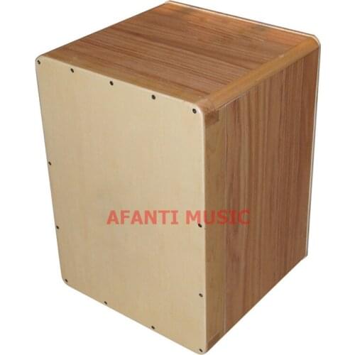 Afanti Music Birch Wood / Natural Cajon Drum (KHG-214)