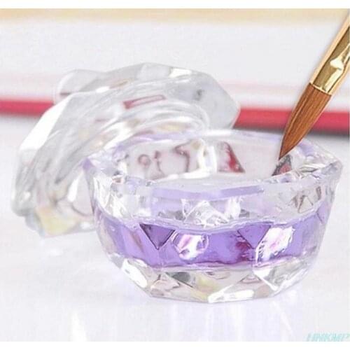 1PC Acrylic Liquid Glass Acrylic Powder Dappen Dish Crystal Glass Cup For Acrylic Nail Art 2 Types