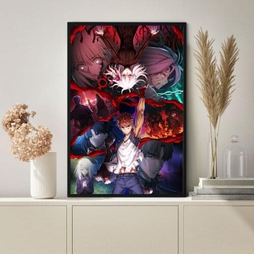 Fate Stay Night Unlimited Blade Works Anime Poster, Theater Tv Series, Canvas Print Custom Movie Poster, Hot New Drama In Japan