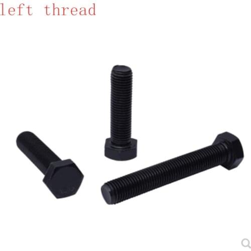 DIN933 Left hand thread screws bolt M5 M6 M8 M10 Grade12.9 Hex head left hand thread bolt