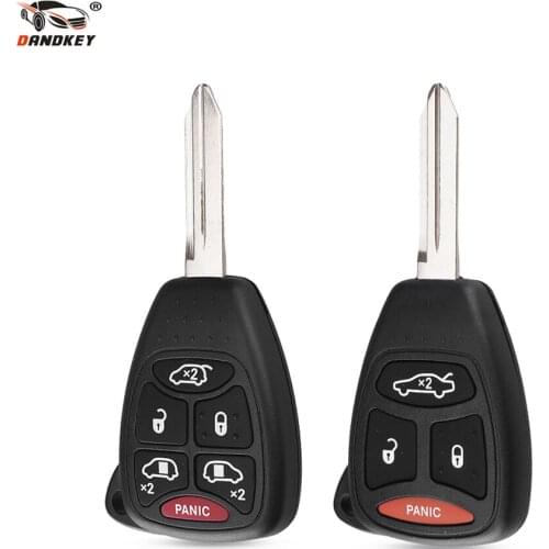 Dandkey 4 6 Buttons Remote Car Key Shell Cover For Chrysler 300 Aspen For Dodge Dakota Durango For Jeep Grand Cherokee Commander