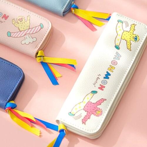 Funny pencil case cute cartoon monkey pencil case portable student pencil case