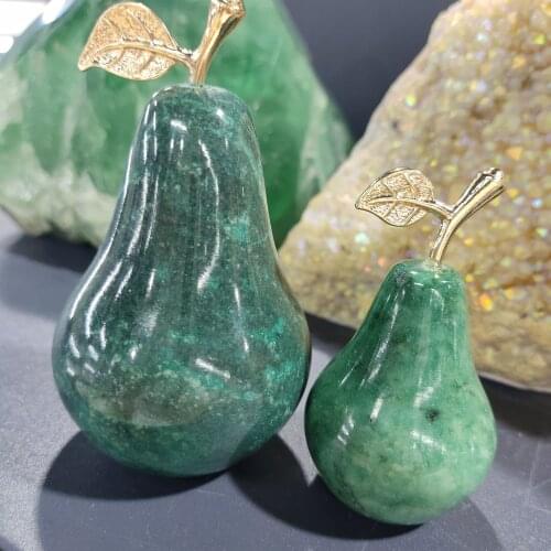 Special Design handmade Home Office Decor Decoration Onyx Marble Green Pear for Object Sizes
