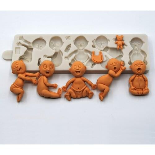 Baby Expression Mold Silicone Fondant Molds Fondant Aroma Silicone Mold Chocolate Mould Resin Clay Moulds Chocolate Moulds Jelly