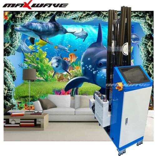 Chinese Wallpen double printheads Water Based Ink Wall Robot Printer Machine for wall paper, mural painting