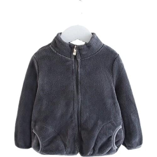 Unisex Baby Casual Style Flannel Coats Wholesale High Quality Childrens Coat Kids Jackets Toddler Girl Winter Warm Clothes