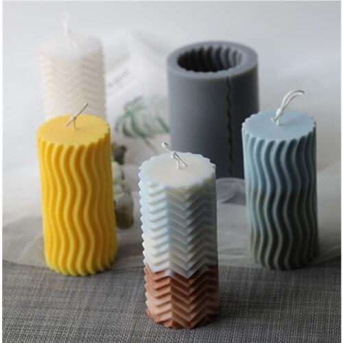 Candle Mold for Candle Making Creative cylindrical Silicone candle mold candle scented DIY material Aromatherapy plaster mold