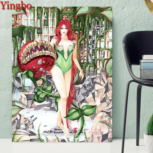 Full Round Diamond Embroidery cannibal flower sexy woman 5D DIY Diamond Painting Full square 5d mosaic music pictures pastes