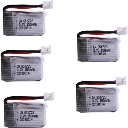3.7V 150mAh lipo battery For H36 E010 E011 E012 E013 Furibee F36 RC Quadcopter Parts Li-po Battery 3.7 150 651723