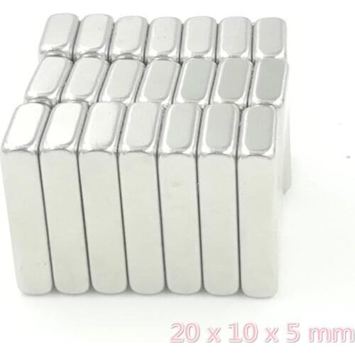 N35 Neodymium Magnet 20 x 10 x 5 mm NdFeB Block Super Powerful Strong Permanent Magnetic Imanes