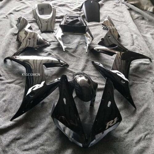 Hot Injection Fairings For Yamaha YZF R1 2002 2003 02 03 YZF R1 ABS Motorcycle Fairing Kit Body Frames Full Black Cowlings