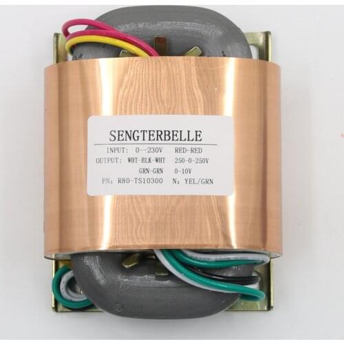 R80-TS10300 HiFi Preamplifier Power Supply Output: 250V*2+10V R Core High-quality Transformer