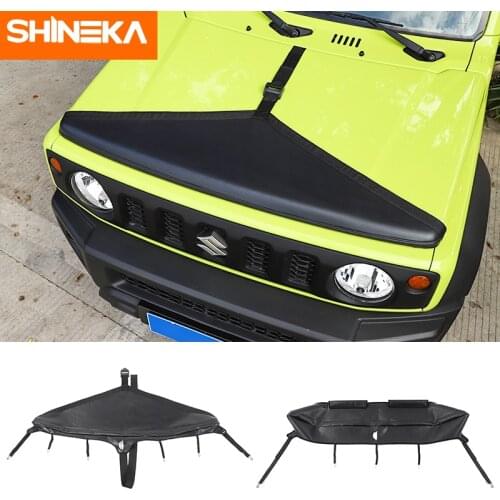 SHINEKA Car Covers For Suzuki Jimny 2019 2020 Accessories Canvas Car Hood Covers Protector Bra For Suzuki Jimny 2019