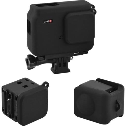 Silicone Protective Dust-Proof Case for Insta360 ONE R Twin Edition 4K Angle 360 Panorama Lens Cap Action Camera Accessories