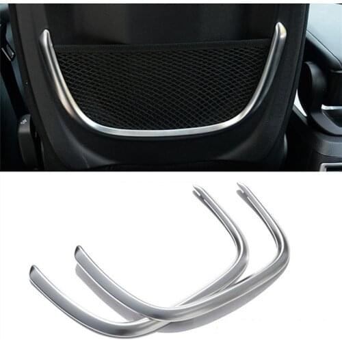 Car Styling Chrome Front Seat Back Net Frame Decorative Cover Trim For BMW 2 Series Active Tourer F45 Interior Accessoreis