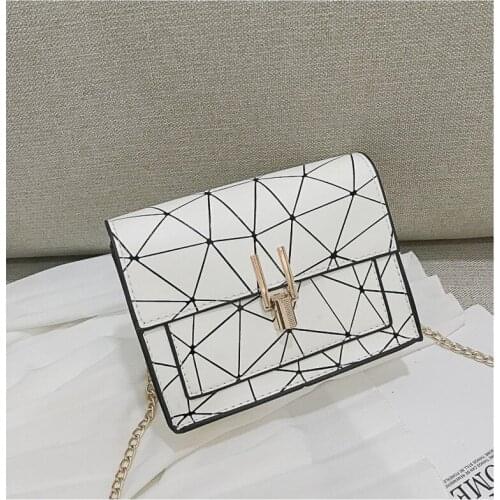 Crossbody Bags for Women Summer 2020 New Ladies Shoulder Bag Chain Wild Crack Female Bag Printing Wild Small Square Bag