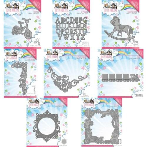 Piggy Craft metal cutting dies cut die mold Baby toy frame letter strip Scrapbook paper craft knife mould blade punch stencil