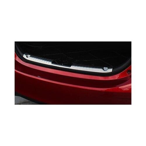 Inner Rear Sill Bumper Cover Plate 1pcs For Mazda 3 AXELA M3 Sedan 2014 - 2016