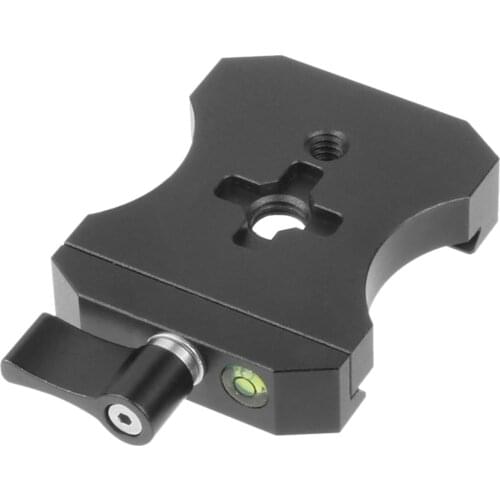 Aluminum Alloy QR Clamp Adapter Camera Mounting Adapter Replace for DSLR Camera w/ Locking Knob