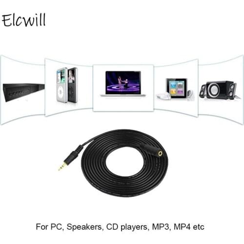 1.5M 3.5mm Audio AUX Extension Cable Male To Female M/F Audio Stereo Extender Cord for Car Headphone Earphone Speaker