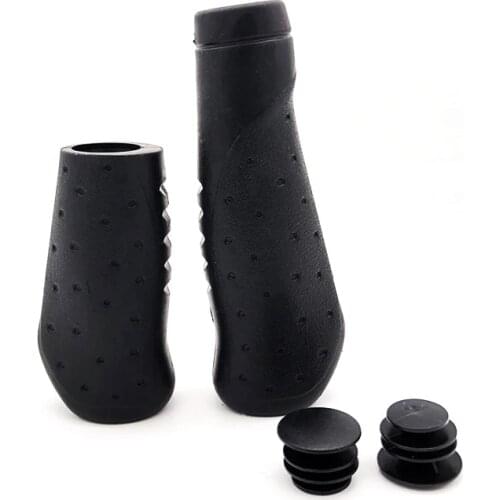 1 Pair MTB Bike Handlebar Mountain TPR Cycling Grips Rubber Long Short Bicycle Handle Cover