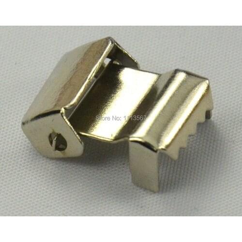 200piece Craft Metal Silver Suspender Clips Buckles Sewing On Garment for Clothes Jeans Bag Pocket Clip Hooks 17mm K111