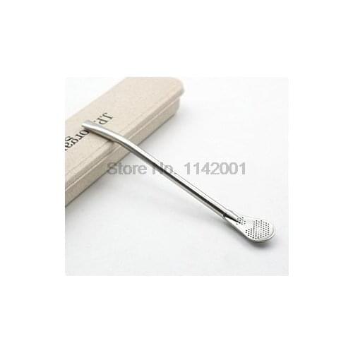 500 Uds. Filtro de paja de acero inoxidable hecho a mano té de Jerba Mate calabaza de Bombilla lavable herramientas prácticas de